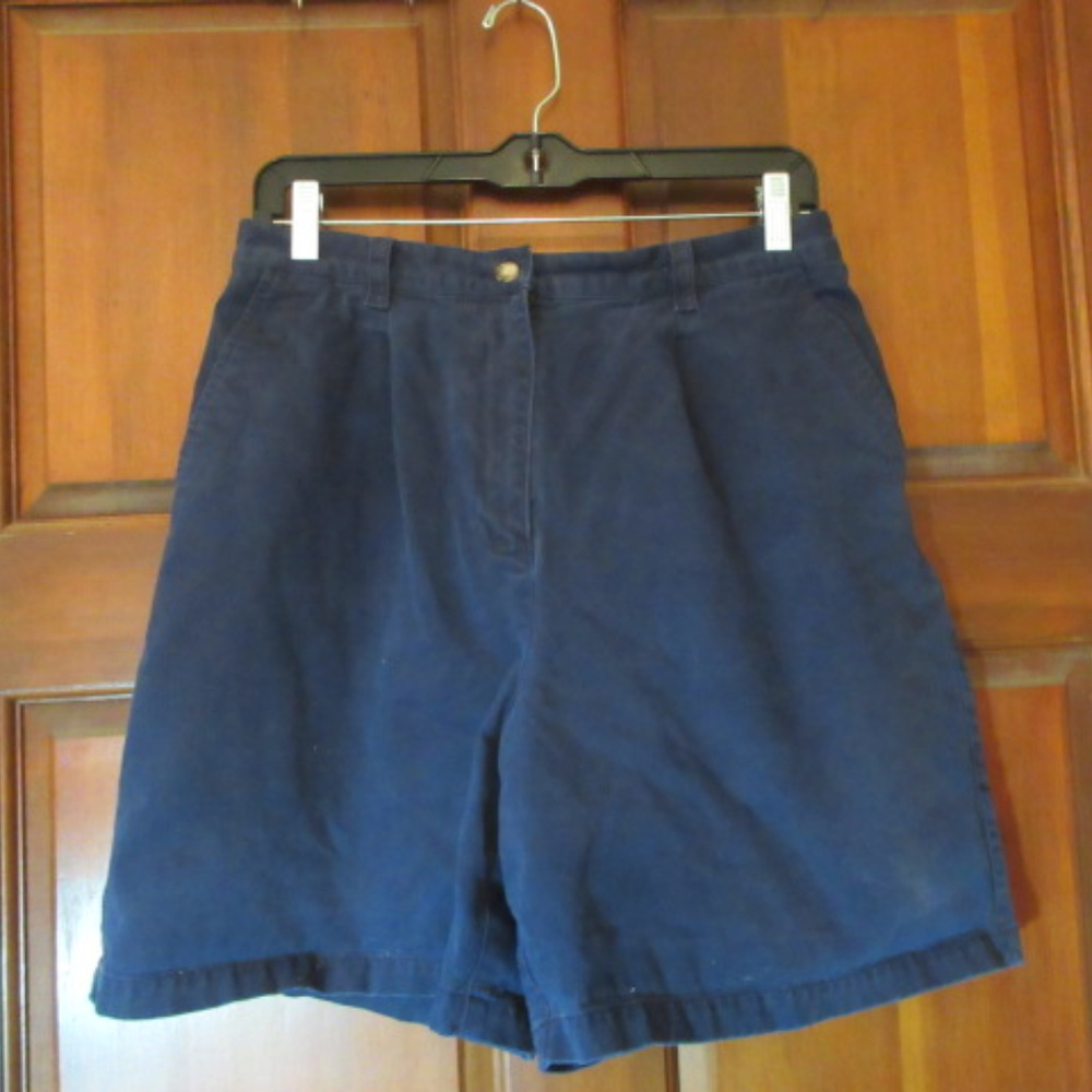 Classic High-Rise Navy Women’s Shorts